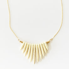NAYLA white howlite statement necklace